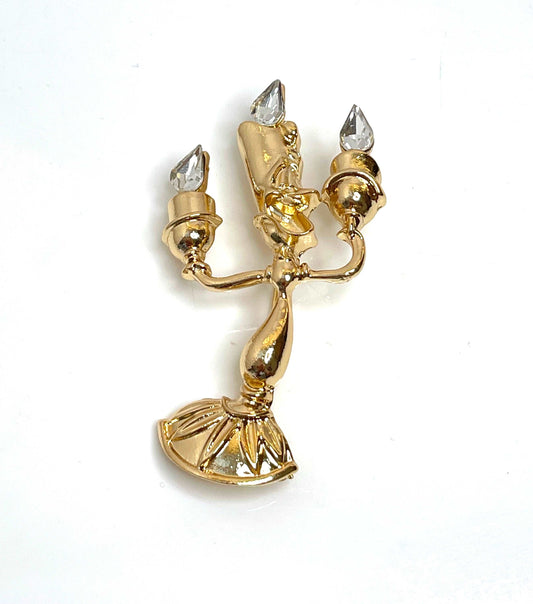 Fun Lumiere Candlestick Brooch | Movie Themed Candlestick Pin