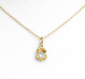 Delicate Oyster Shell Crystal Pendant | 14kt Gold Filled