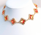 Beautiful Vintage Style Crystal Choker| Fairycore Elegant Necklace
