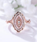 Vintage Style Mother-Of-Pearl Ring | Rose Gold | Adjustable