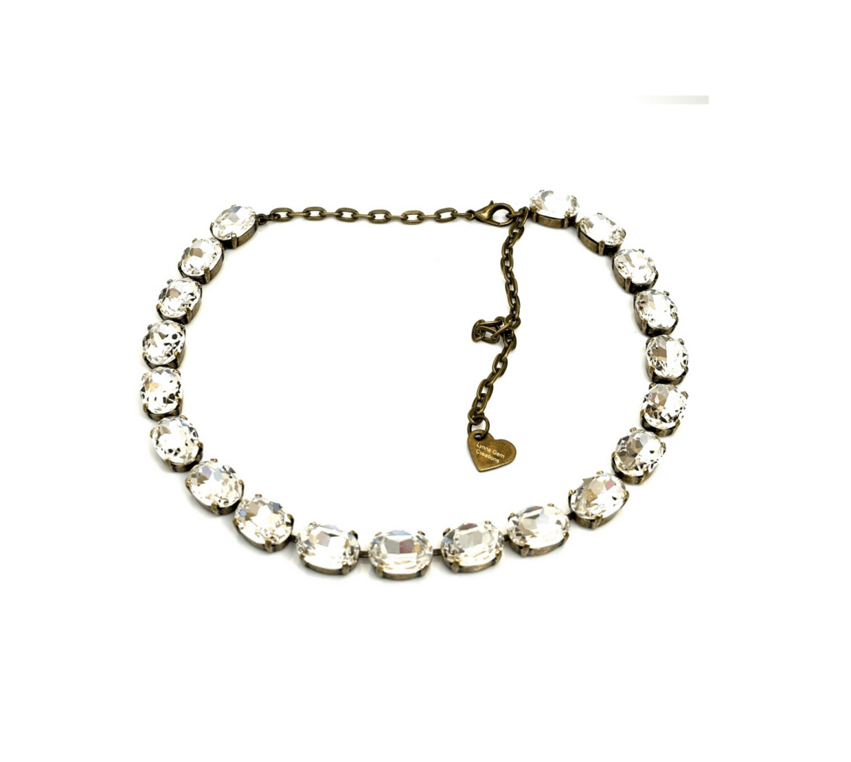 Sapphire Clear Anna Wintour Style Necklaces | Georgian Collet Crystal Choker 