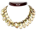 Peach Champagne Georgian Collet Necklaces | Anna Wintour Style | Statement Choker