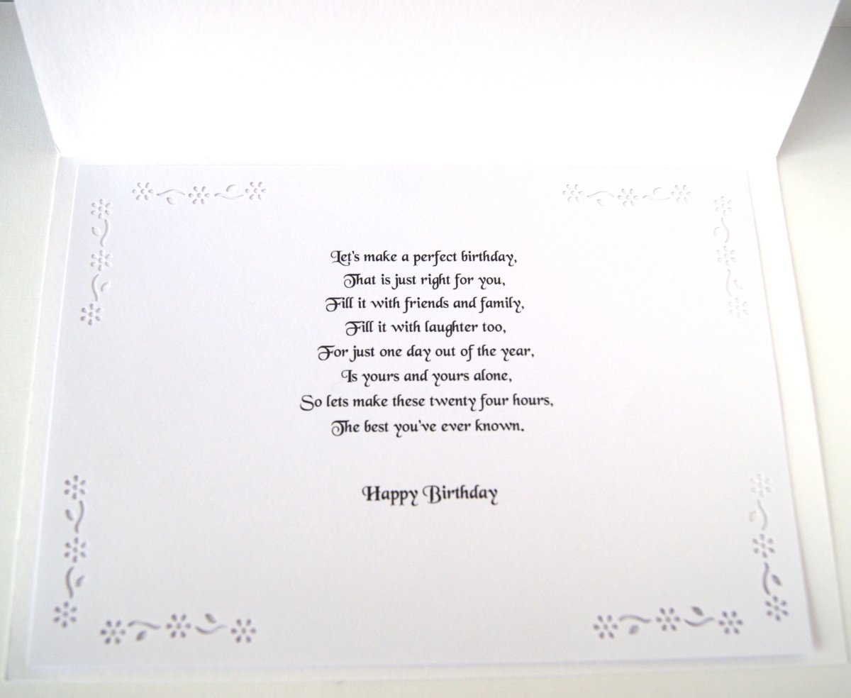 Luxury Handmade Orchid Letter Birthday Card | Beautiful 3D Flower Card for Her | Various colours 