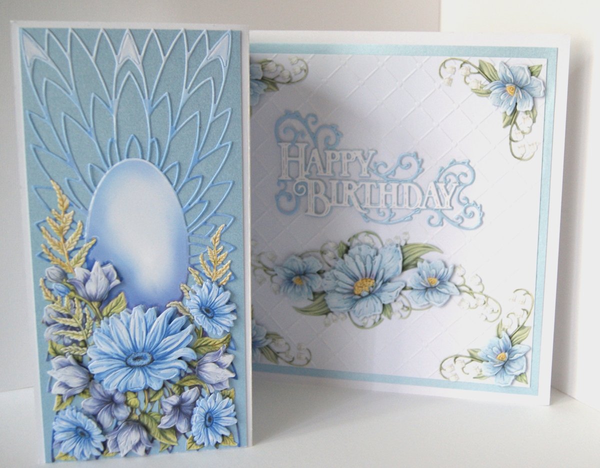 Luxury Handmade Flower Trifold Birthday Card | Beautiful 3D Flower Card for Her | Various colours