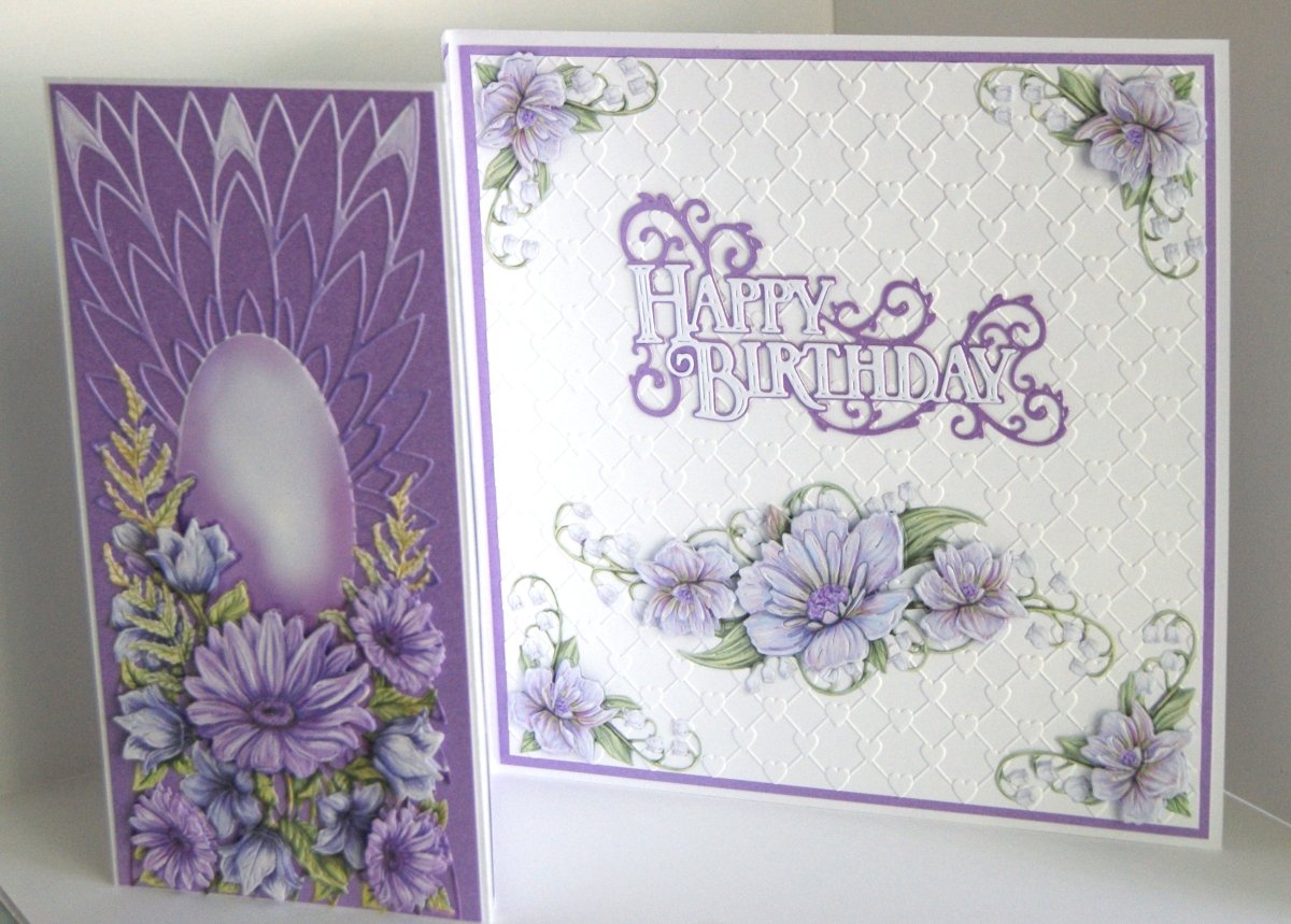 Luxury Handmade Flower Trifold Birthday Card | Beautiful 3D Flower Card for Her | Various colours