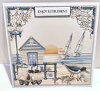 Luxury Handmade Retirement Card | Enjoy Retirement by the Sea