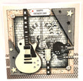 Luxury Handmade Fathers Day Card | Rock and Roll Guitar| Music Lovers