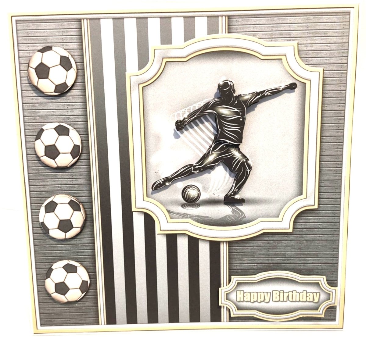 Luxury Handmade Birthday Card for Him | Football Lovers Card
