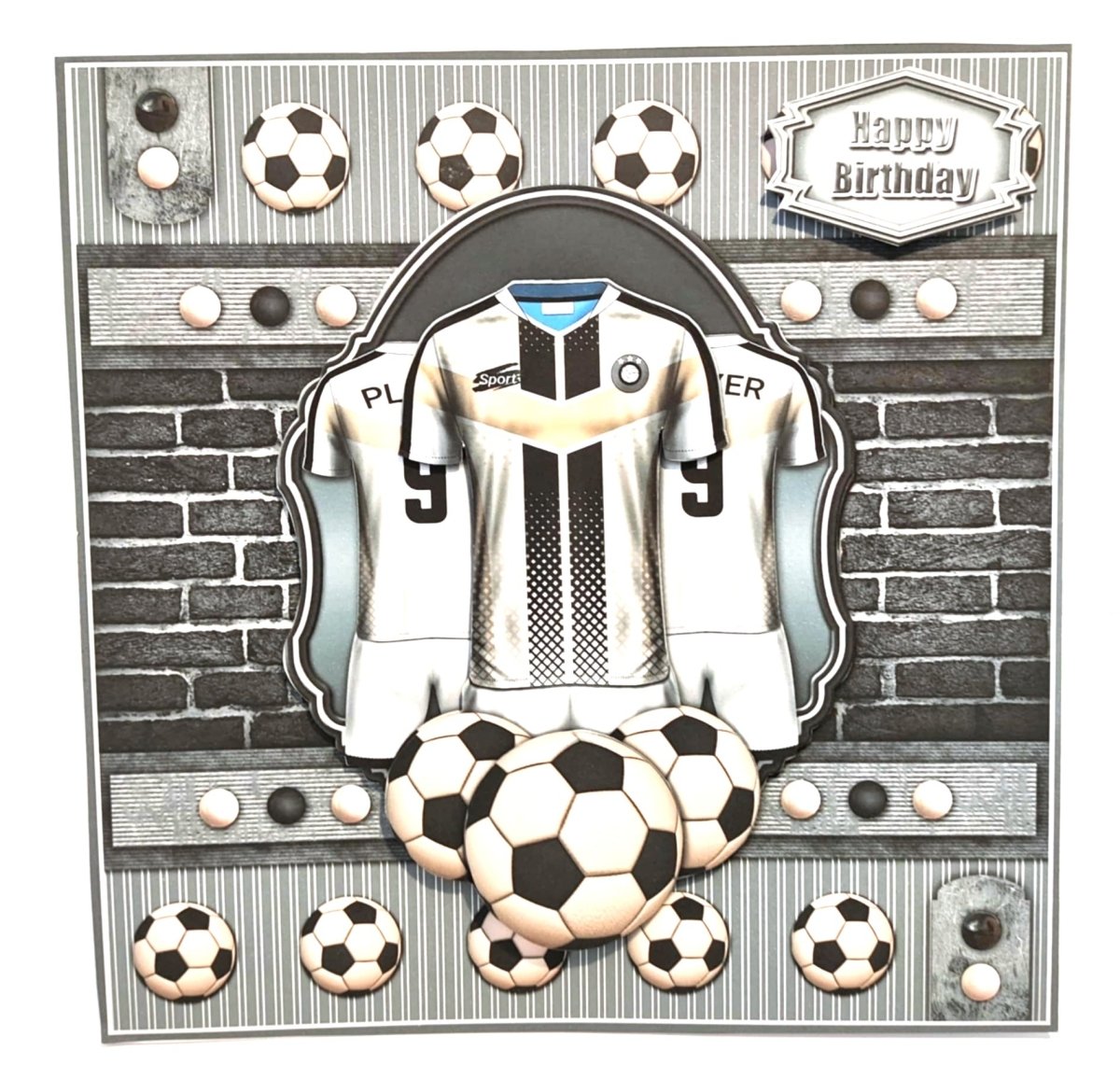Luxury Handmade Birthday Card for Him | Football Lovers  | Have a Ball