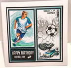 Luxury Handmade Birthday Card for Him | Football Lovers  | Football Fan