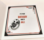 Luxury Handmade Birthday Card for Him | Football Lovers  | Shoot for Goals