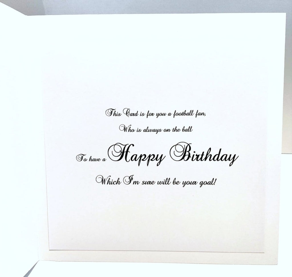 Luxury Handmade Birthday Card for Him | Football Lovers Card