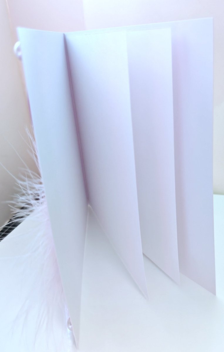 Luxury Handmade Birthday Card For Friend - Peacock Greeting Card with Feather