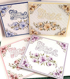 Luxury Handmade Orchid Birthday Card | Beautiful 3D Flower Card for Her | Various colours