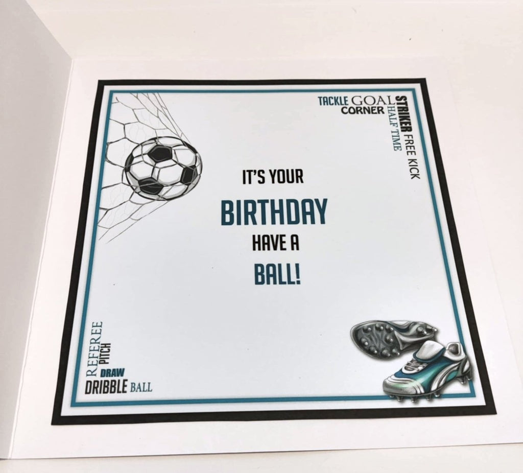 Luxury Handmade Birthday Card for Him | Football Lovers  | Football Fan