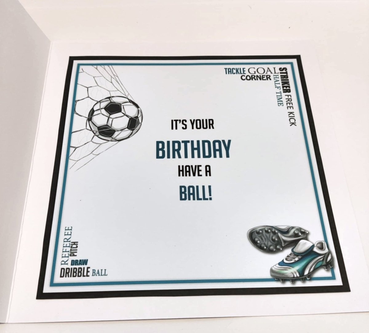 Luxury Handmade Birthday Card for Him | Football Lovers  | Football Fan
