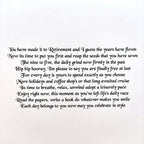 Luxury Handmade Retirement Card | Enjoy Retirement by the Sea