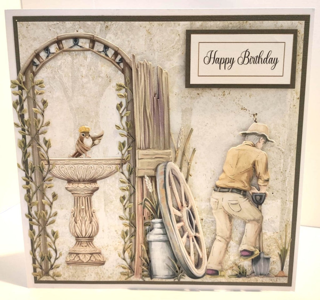 Luxury Handmade Card for Him | Love to Garden | Gardens Lovers Card