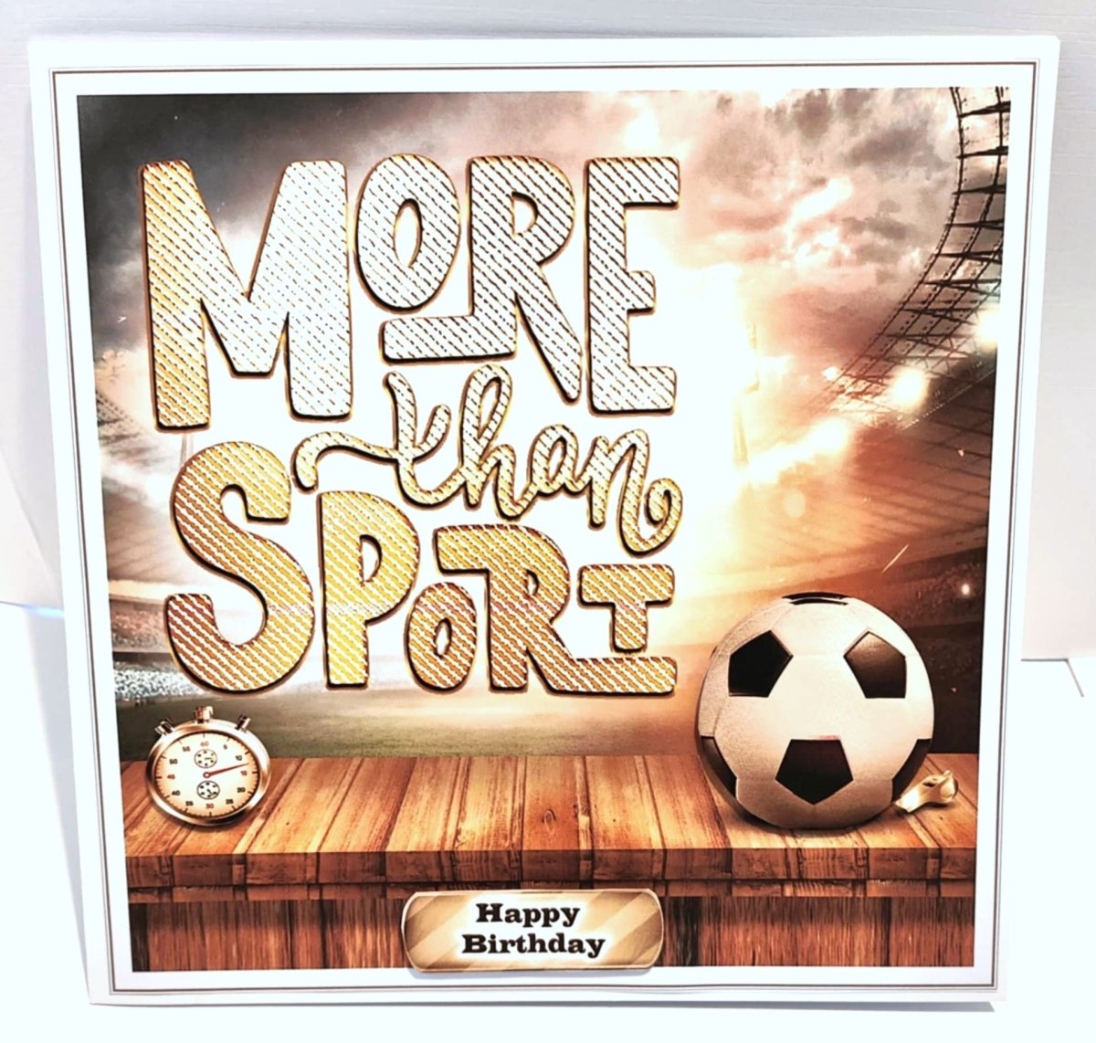 Luxury Handmade Birthday Card for Him | Football Lovers  | More Than Sport