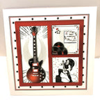 Luxury Handmade Guitar Fathers Day Card | Music Lovers