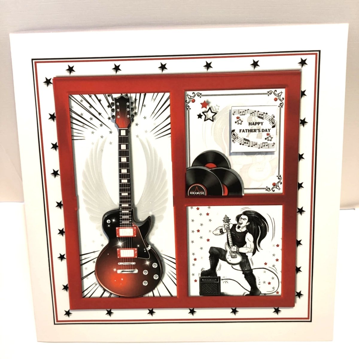 Luxury Handmade Guitar Fathers Day Card | Music Lovers