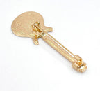 Black Gold Guitar Brooch | Fashion Unisex Jewellery | Music Lovers Brooch