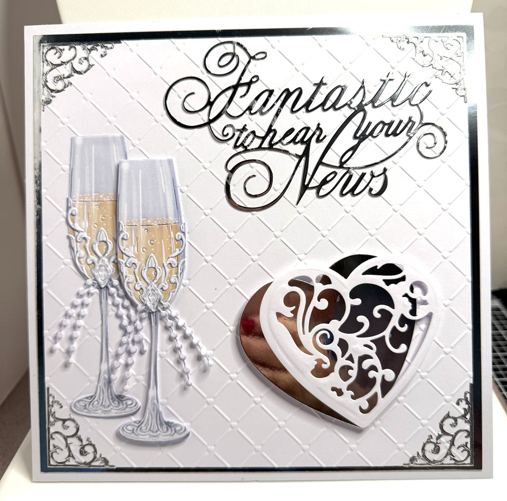 Luxury Handmade Engagement/Wedding Card | Fantastic to Hear Your News 
