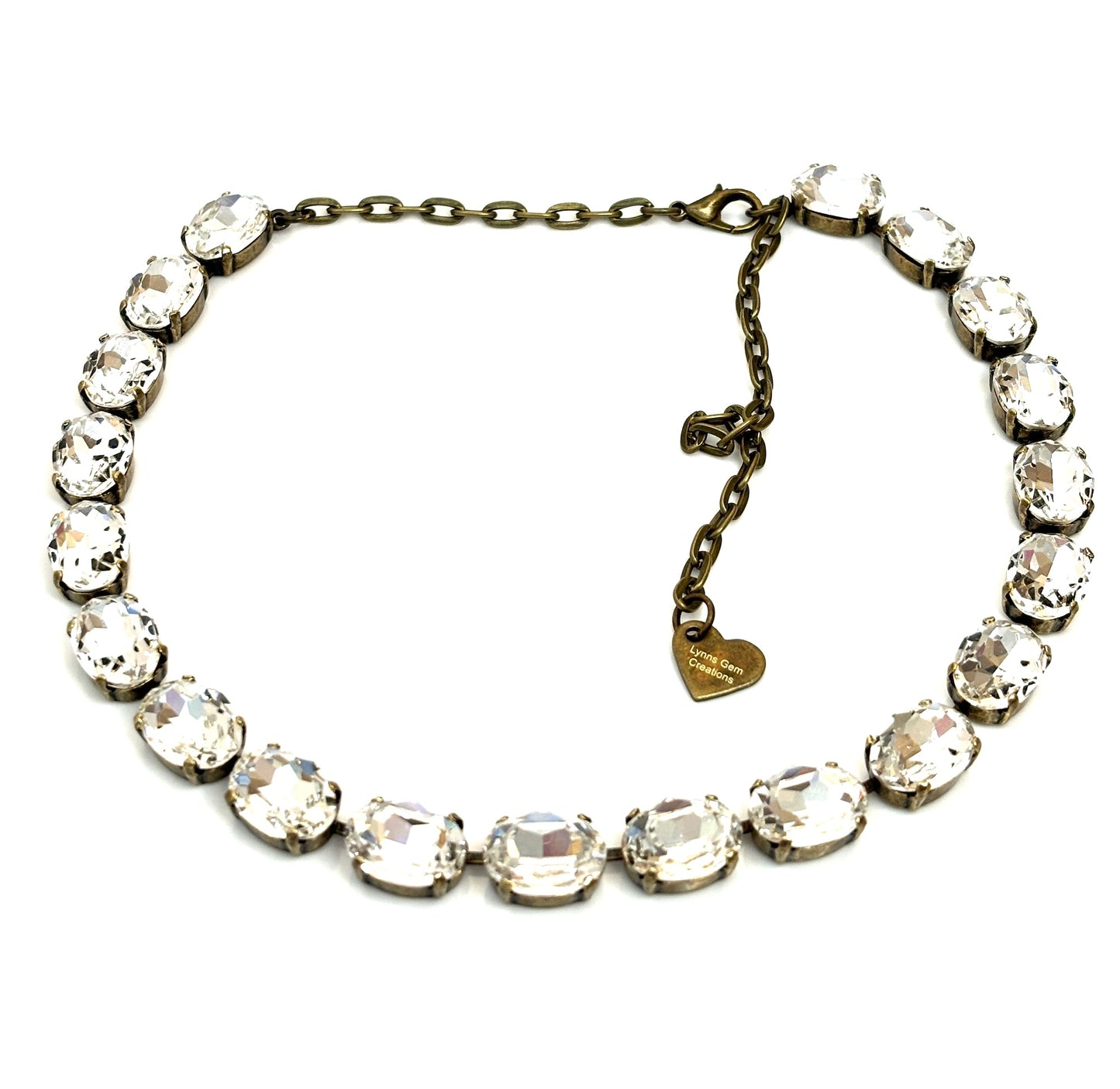 Clear Georgian Collet Crystal Chokers | Anna Wintour Style Necklaces | Riviere Necklace