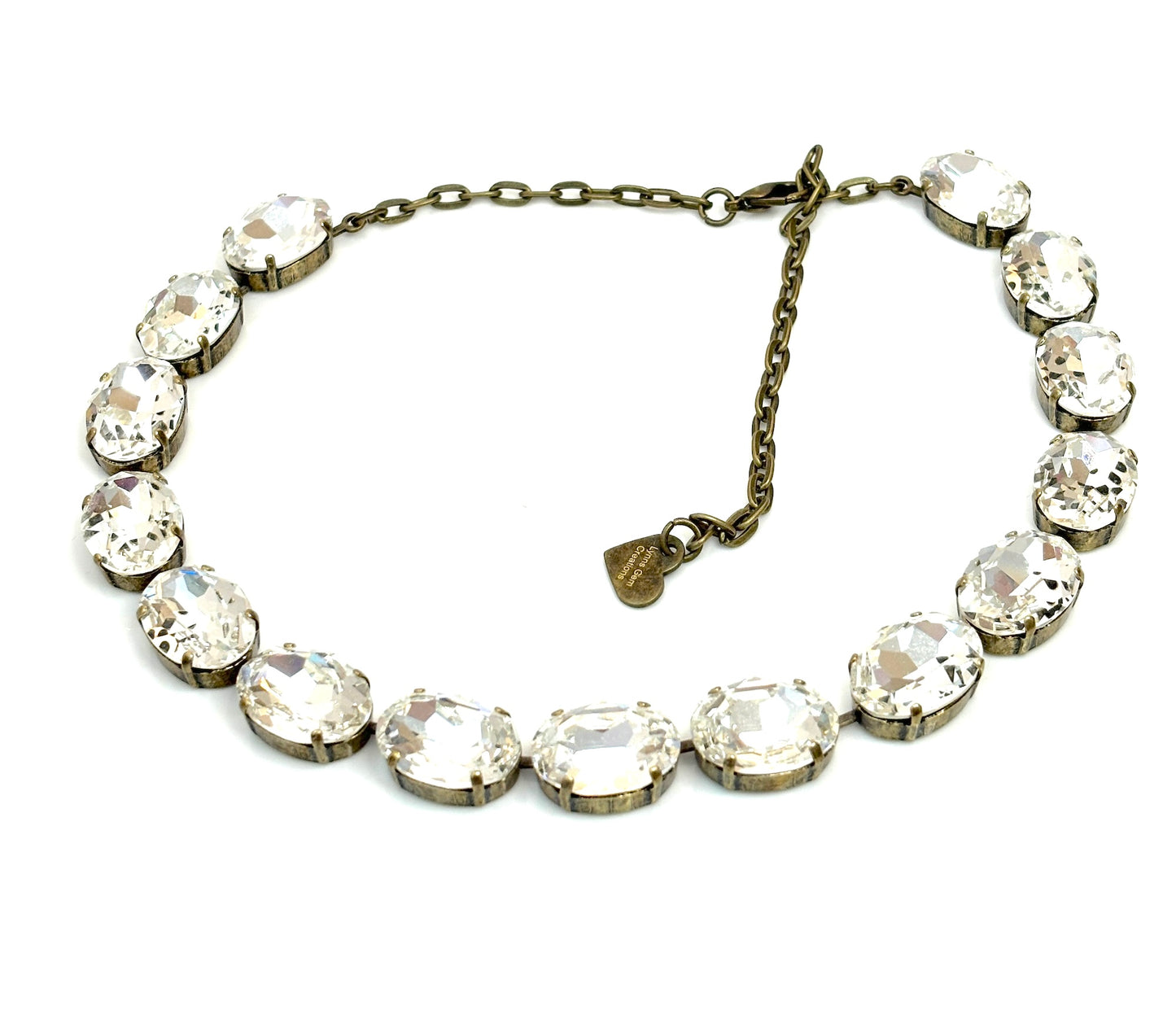 Clear Georgian Collet Crystal Chokers | Anna Wintour Style Necklaces | Riviere Necklace