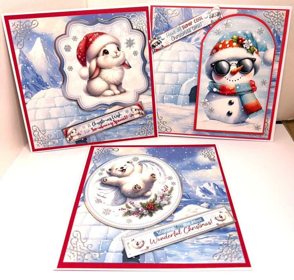 Luxury Handmade Christmas Cards | Cute 3d Animals