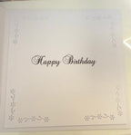 Luxury Handmade 3D Style Birthday Card | Blue Flowers