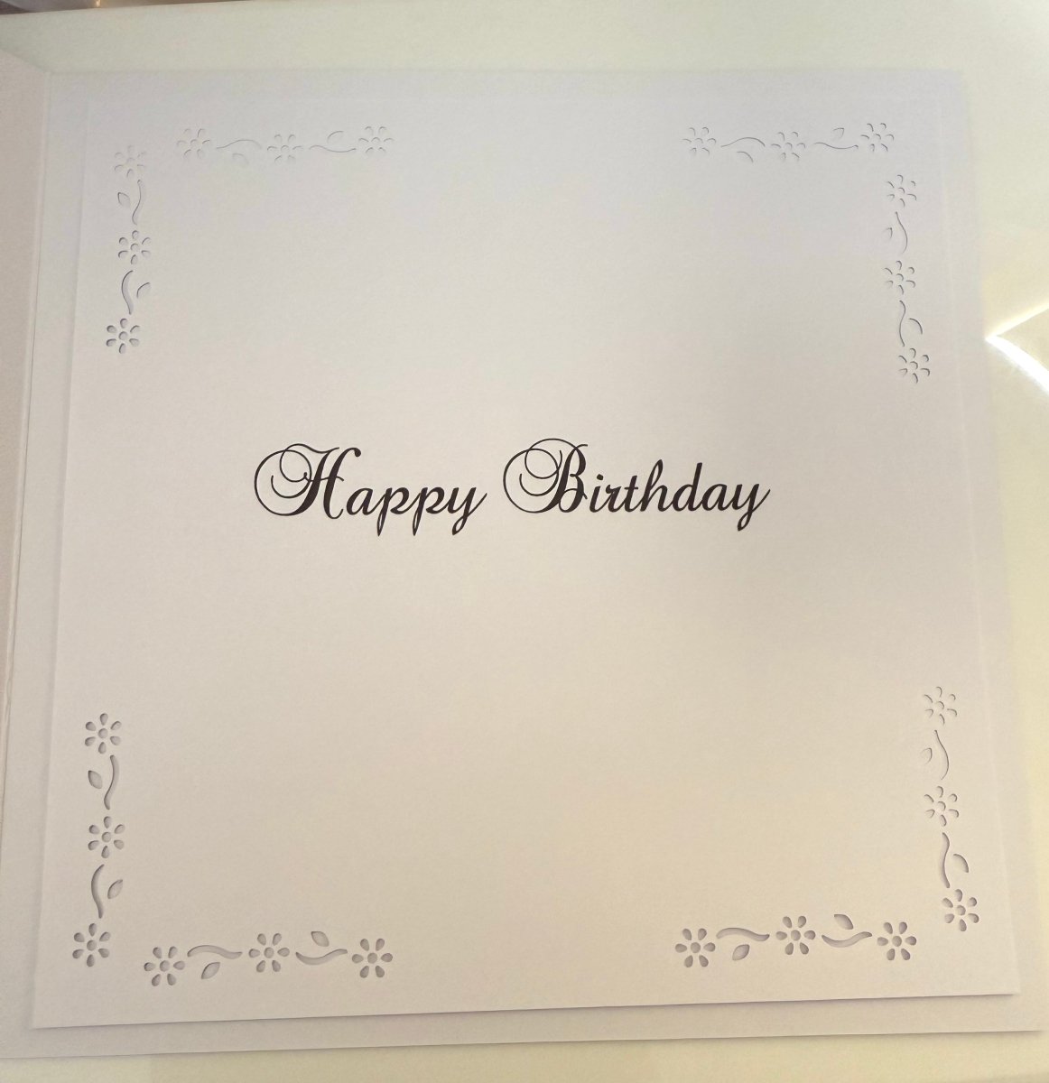 Luxury Handmade 3D Style Birthday Card | Blue Flowers
