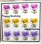 Luxury Handmade 3D Style Birthday Card | Daffodils