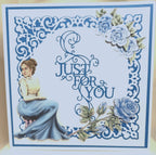 Luxury Handmade 3D Birthday Card | Victorian Style | Just for You