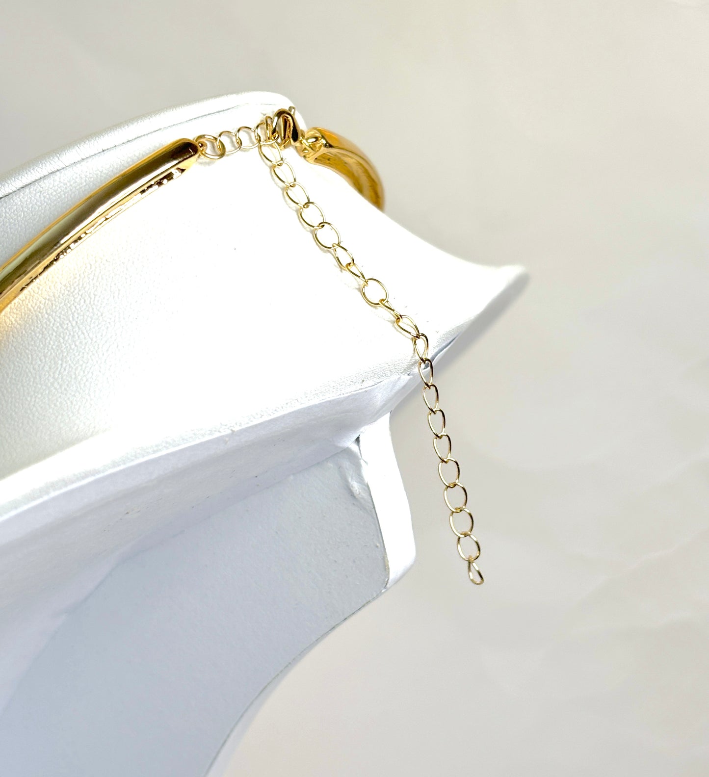 Liquid Metal Style Collar | Gold Plated Statement Choker | Moulten Gold Bold Necklace