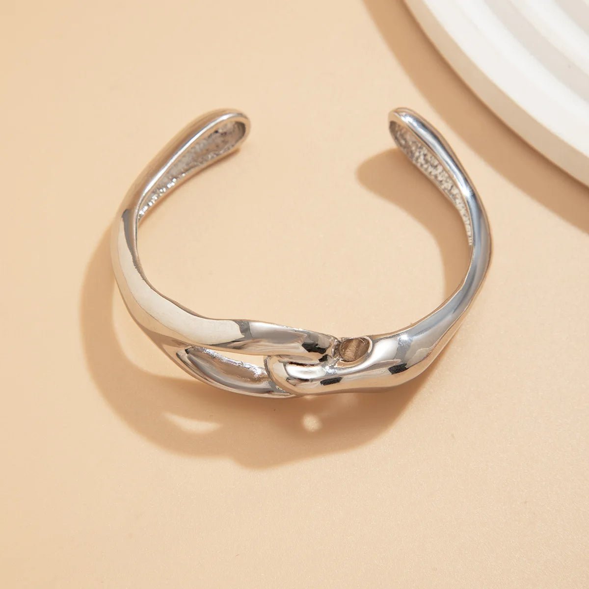 Liquid Style Gold Silver Bangles | Chunky Gold Band