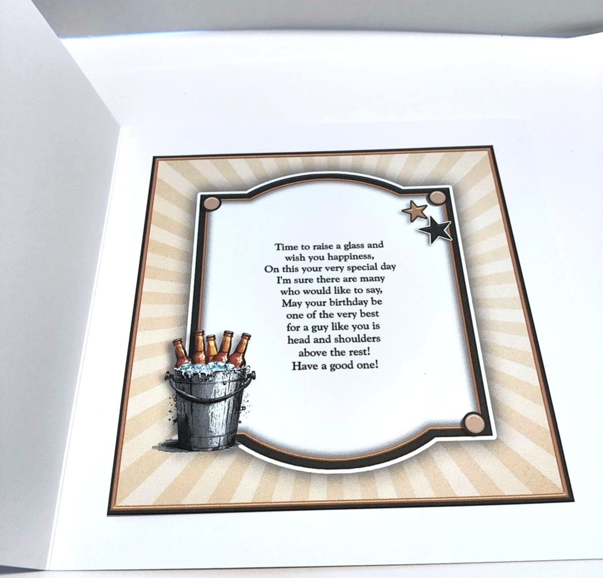 Luxury Handmade Birthday Card  for Him | Beer Bucket List