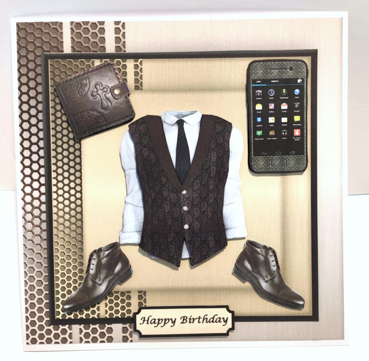 Luxury Handmade Birthday Card for Him | Modern City Guy