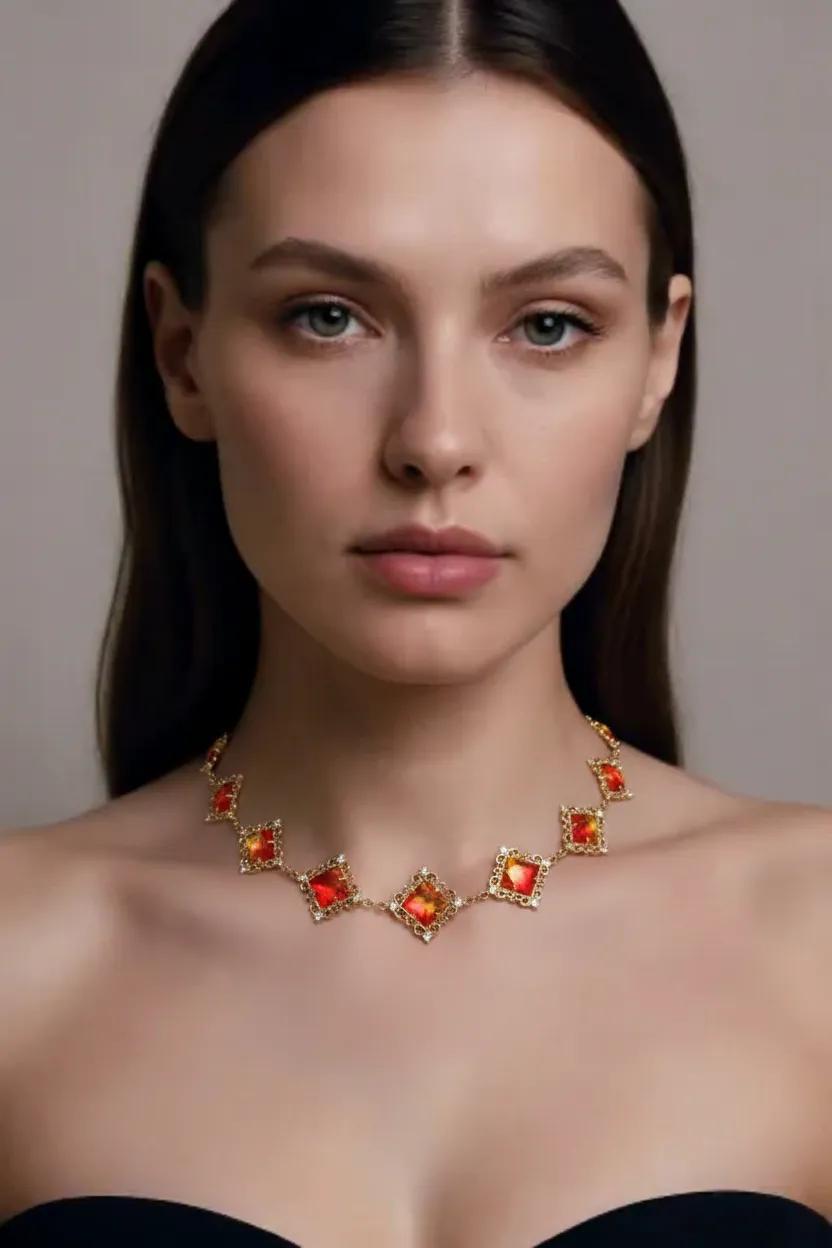 Beautiful Vintage Style Crystal Choker| Fairycore Elegant Necklace