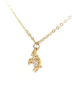 Gold Unicorn Crystal Necklace | Dainty Jewellery | 4kt Gold Filled | Fantasy Lovers Jewelry