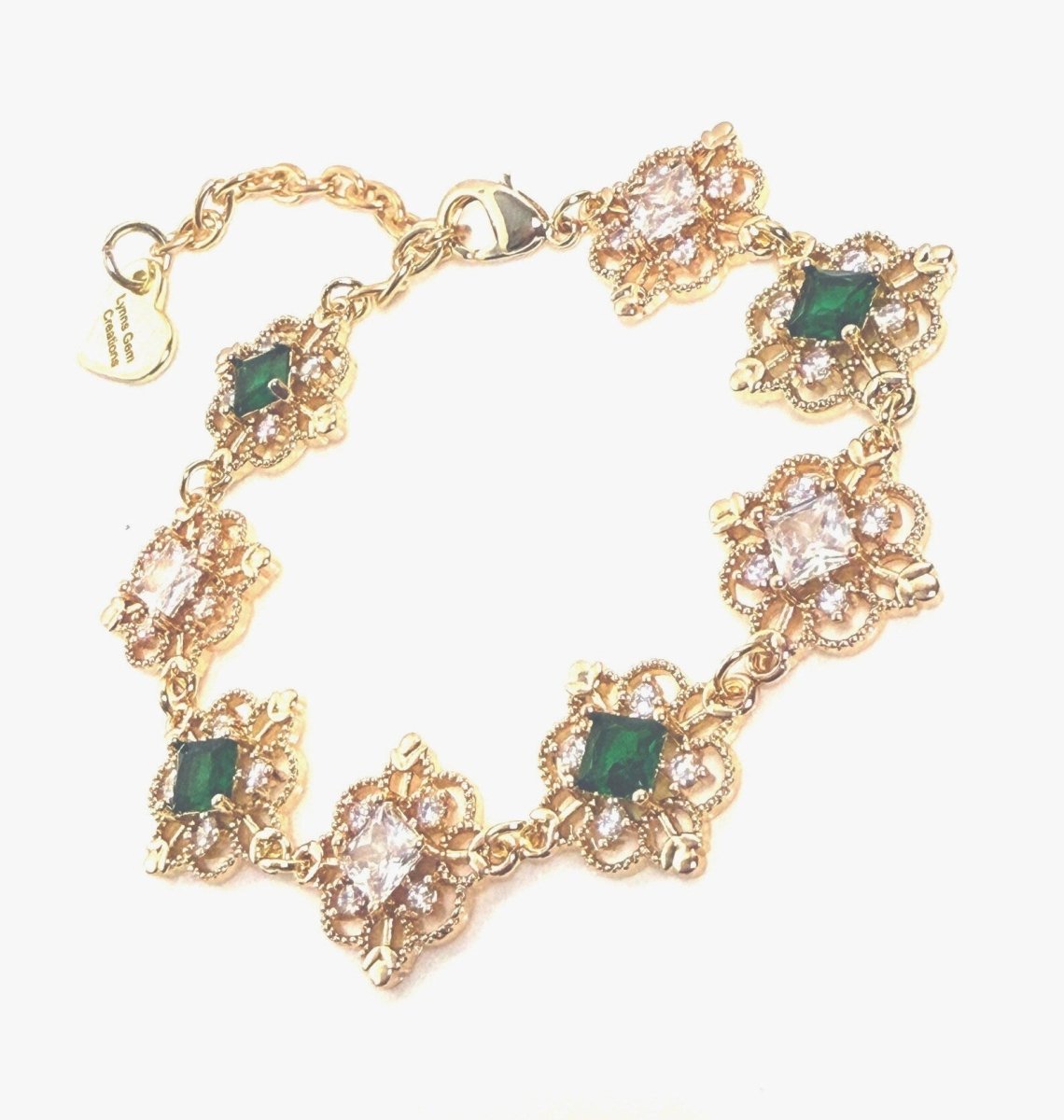 Beautiful Bridgerton Style Green Crystal Jewellery Set | Fairycore Coquette Elegance