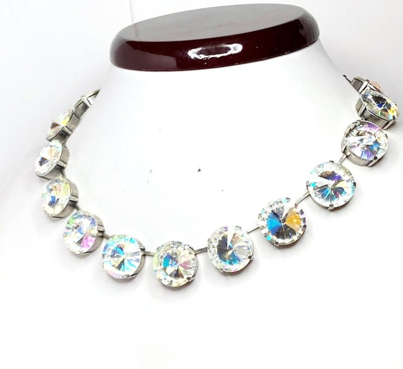 Light Silk Clear Georgian Collet Necklaces | Anna Wintour Style 