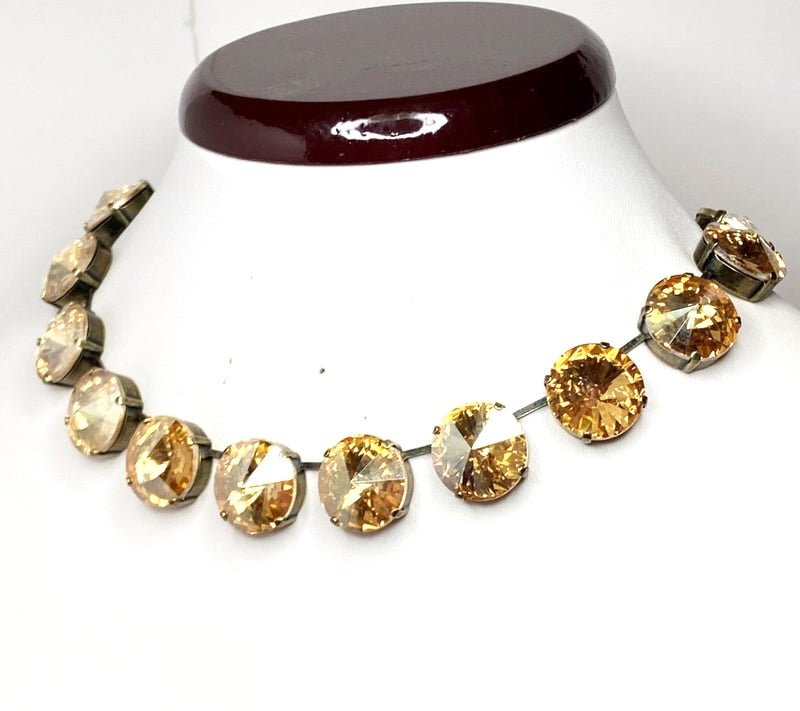 Light Silk Clear Georgian Collet Necklaces | Anna Wintour Style 
