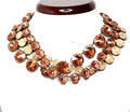 Rose Peach Crystal Georgian Collet Chokers | Riviere Statement Necklace
