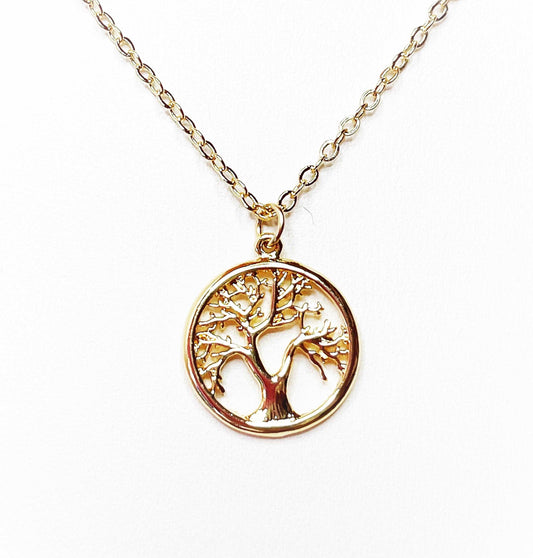 Tree of Life Gold Necklace | Tree Jewellery | Gold Filled Pendant
