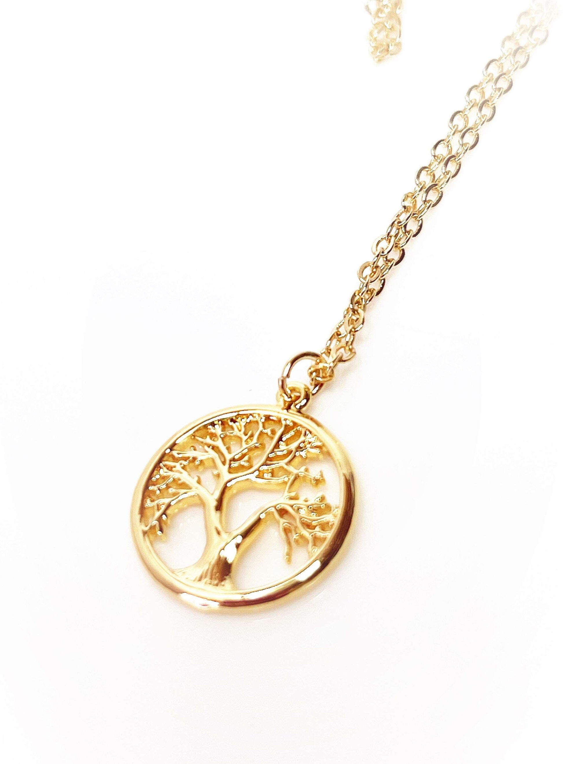 Tree of Life Gold Necklace | Tree Jewellery | Gold Filled Pendant