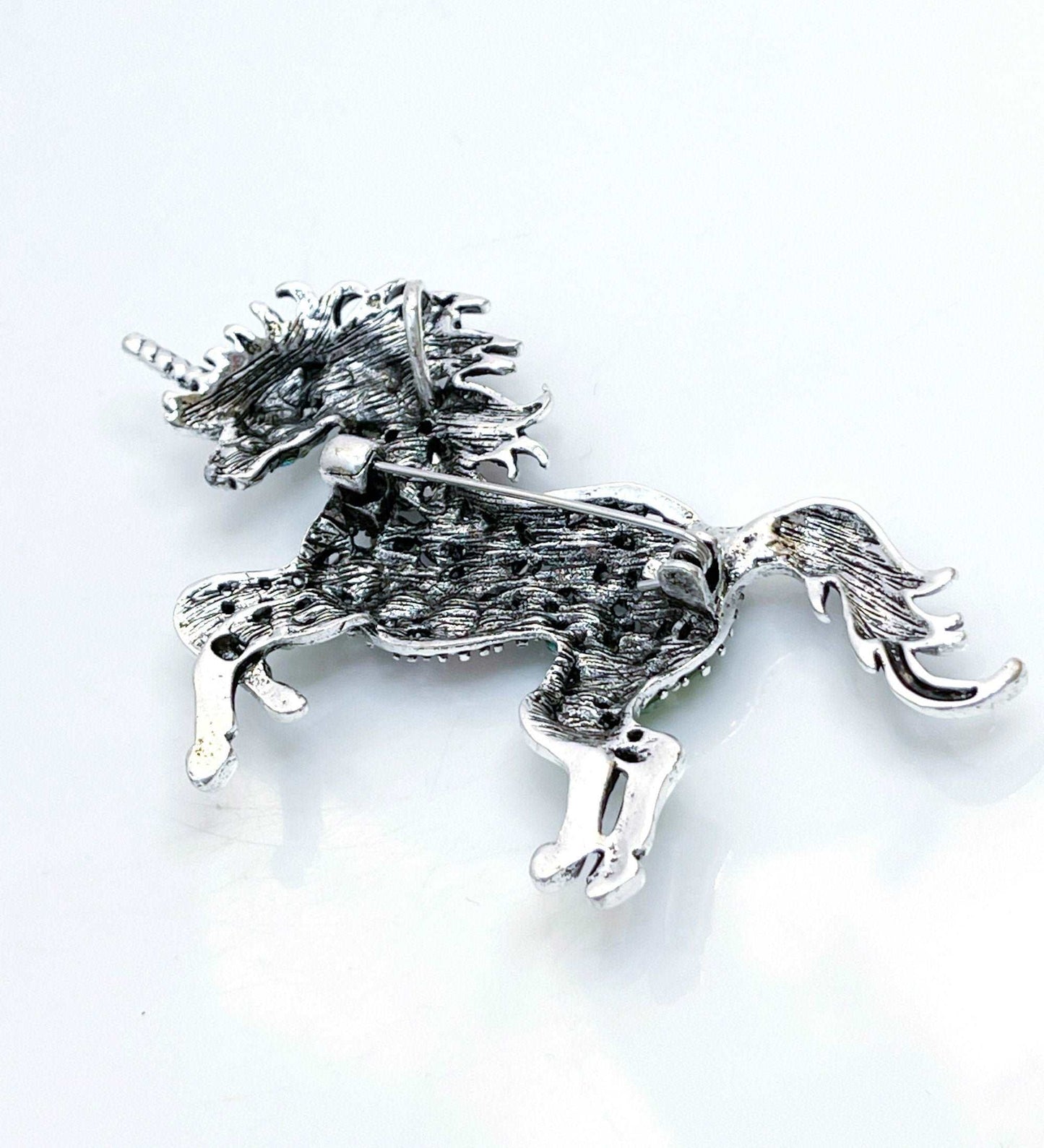Crystal Unicorn Fantasy Brooch | Gift for Unicorn Lovers