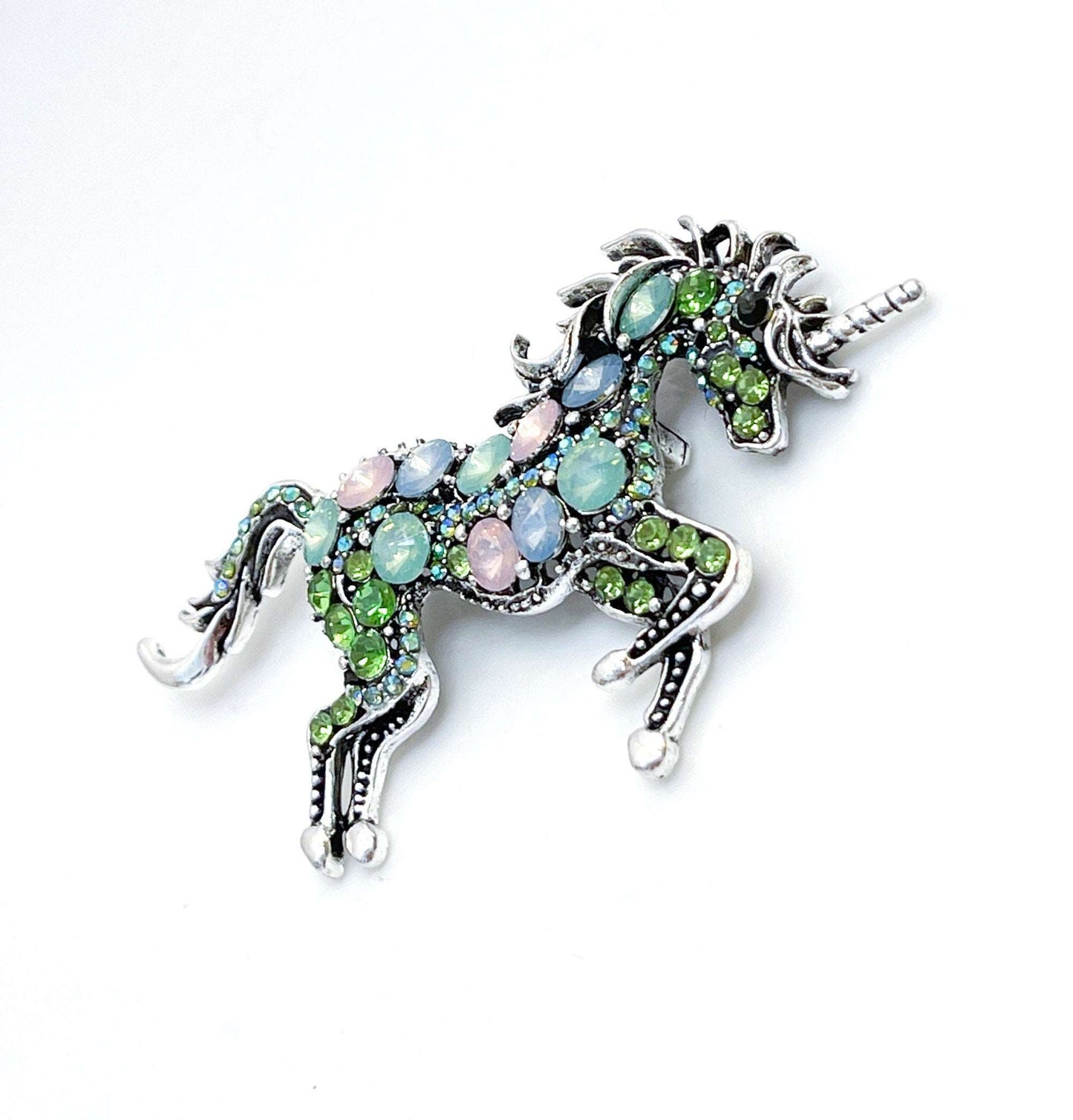 Crystal Unicorn Fantasy Brooch | Gift for Unicorn Lovers