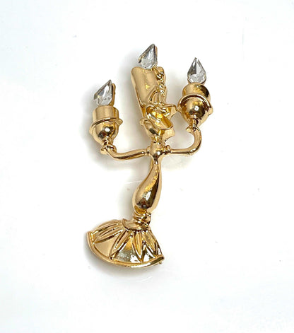 Fun Lumiere Candlestick Brooch | Movie Themed Candlestick Pin