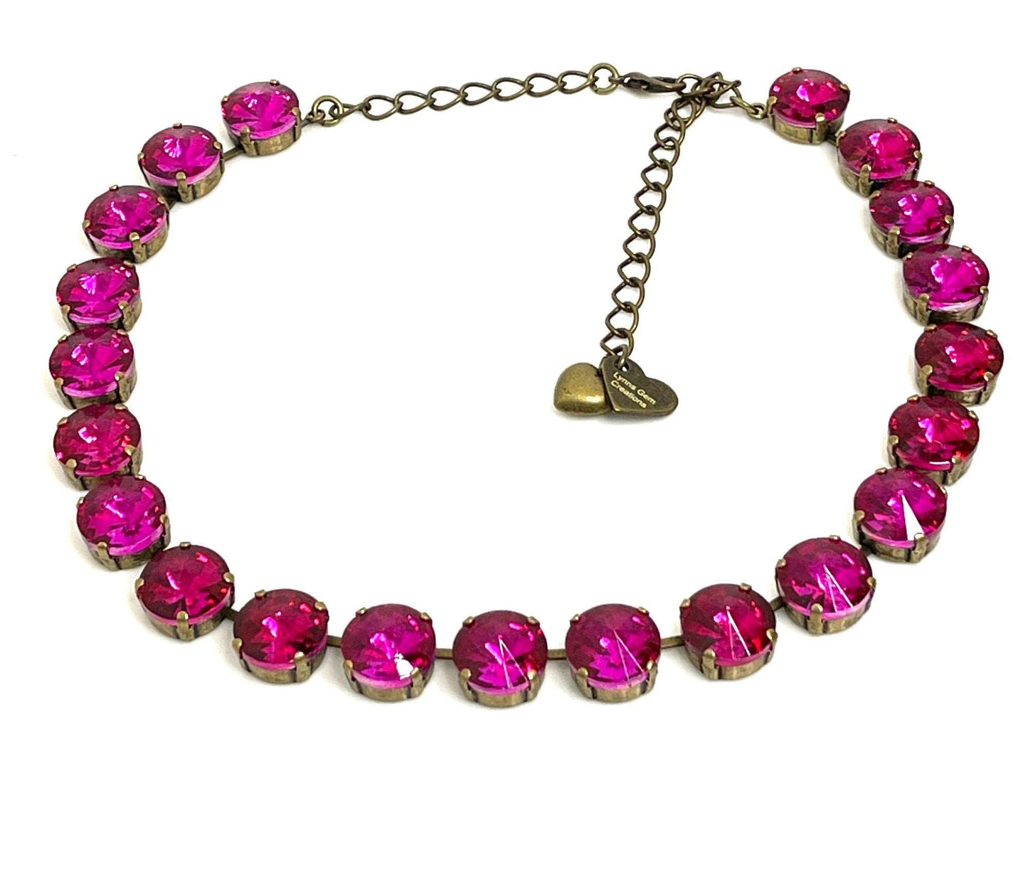 Multicolour Georgian Collet Necklaces, Burnt Orange Crystal Choker, Anna Wintour Style, Fuchsia Yellow Riviere Necklace, Necklaces for Women